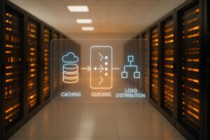 Caching, Queuing, and Load Distribution for Hyper-Scalable Mobile Apps