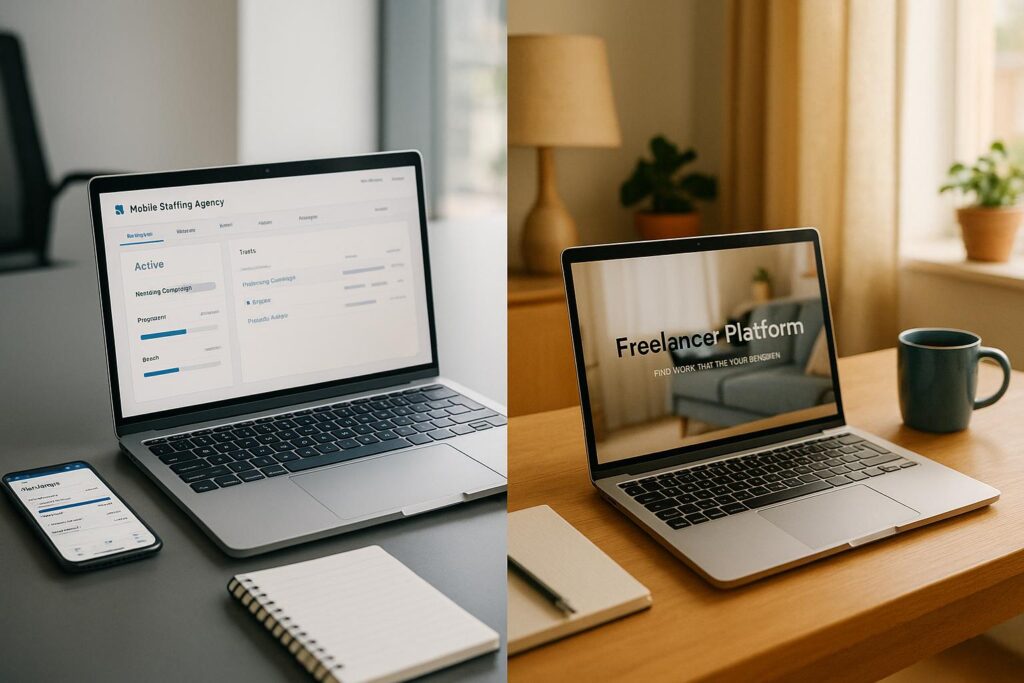 What’s the difference between a mobile staffing agency and a freelancer platform?