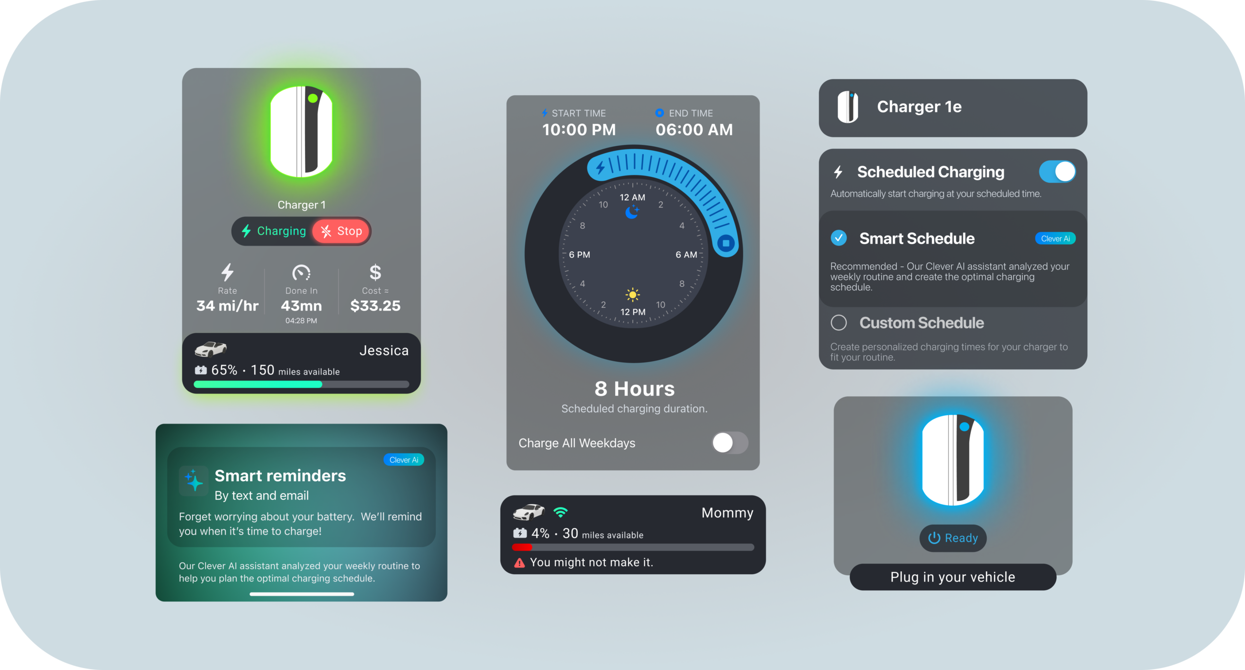 Components Mockups CleverCharge